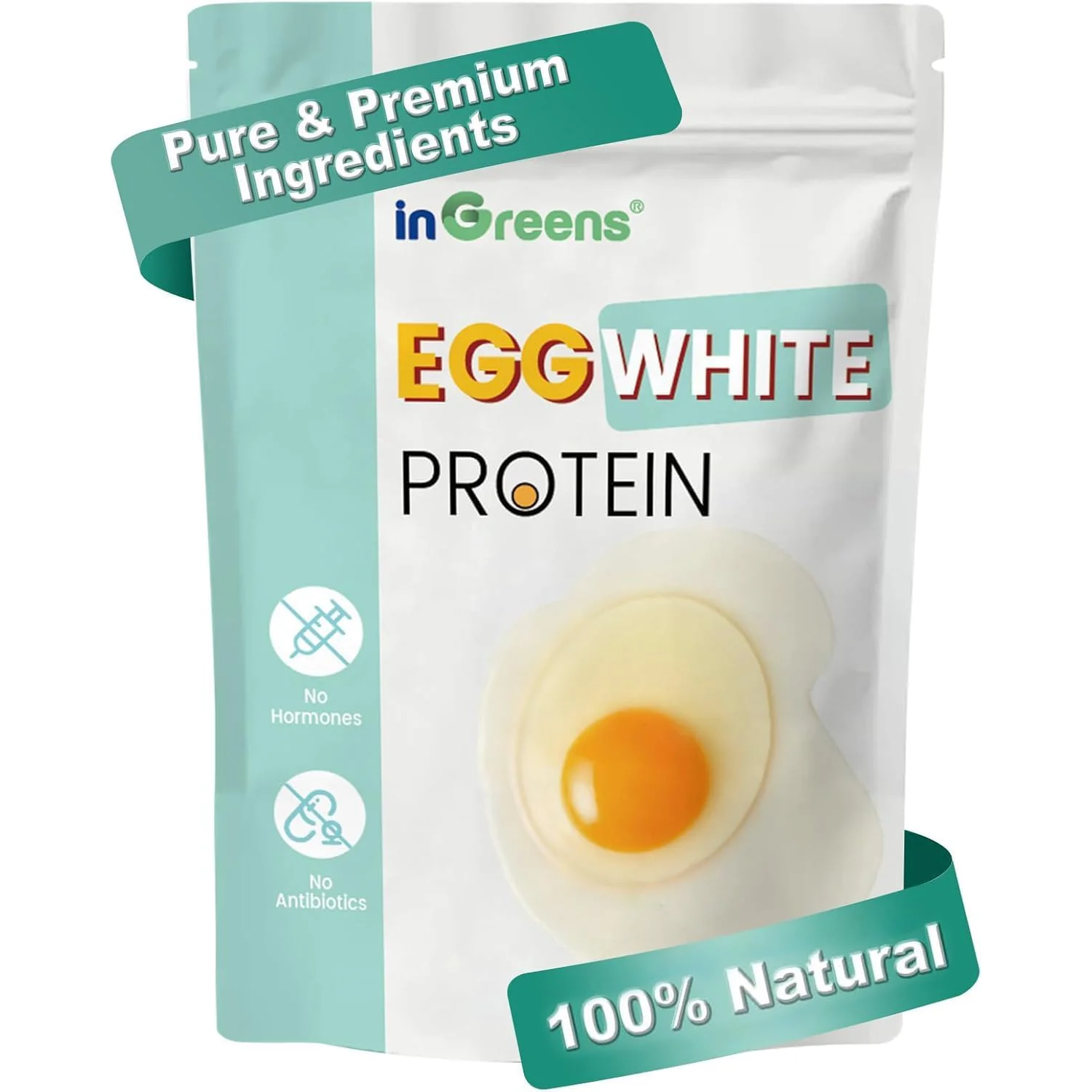 10 Oz Dried Egg White Protein Powder, Gluten-Free & Non-GMO & Soy-Free Egg Whites, Made in USA, Versatile for Cooking & Baking, Long-Term Storage Ready Blend